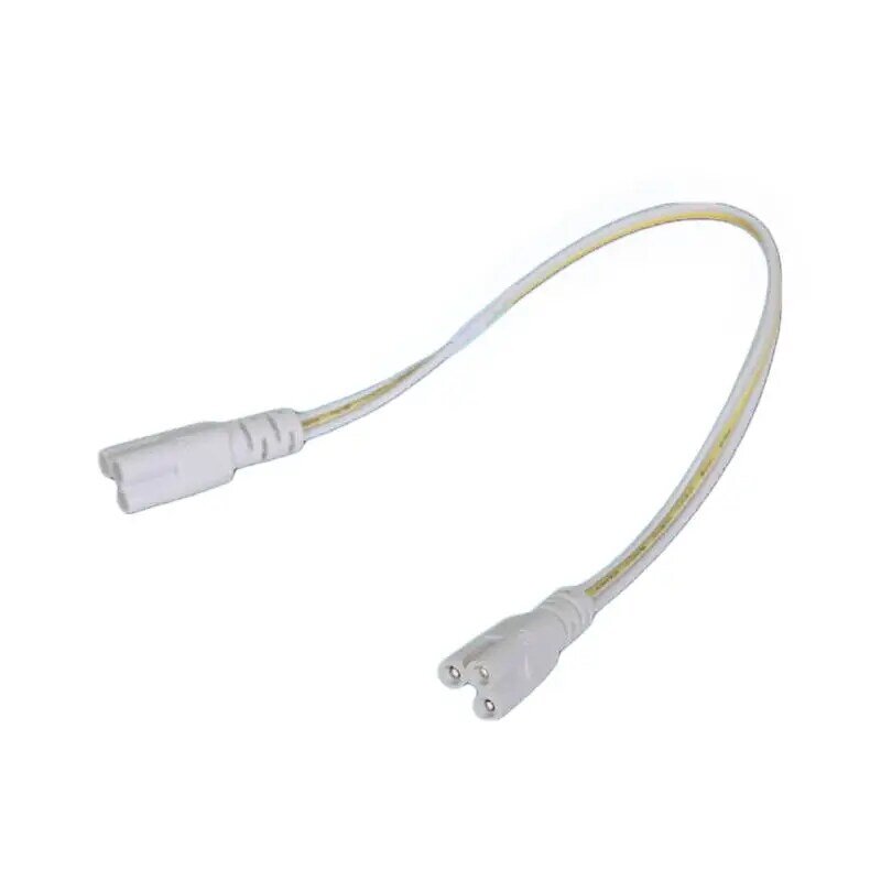 20Cm T5 T8 Ujung Ganda 3 Pin LED Tabung Konektor Kabel Kawat Ekstensi Kabel untuk LED Terintegrasi Neon Tabung Bola Lampu Putih
