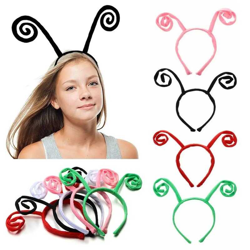 Fashion Ant Tentacles fasce per capelli Funny Antenna fasce per la testa a farfalla per bambini adulti costumi per feste accessori per capelli