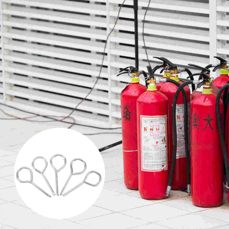 สลักล็อกโลหะสำหรับดับเพลิง10ชิ้นเพื่อความปลอดภัยสำหรับดึงอุปกรณ์ดับเพลิง