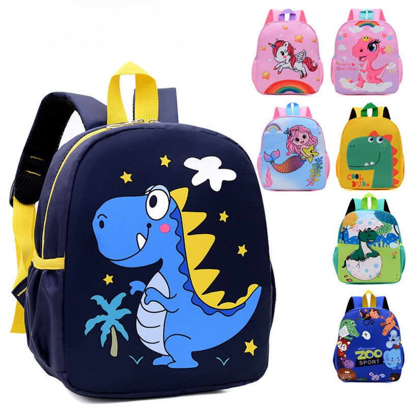 Mochila para jardim de infância 2-6 anos de idade saco infantil, bonito dos desenhos animados Animal Schoolbag, pequeno dinossauro saco, transfronteiriço, atacado