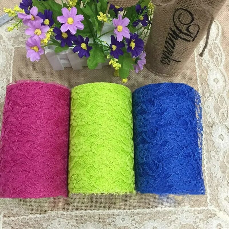 Lace Orchid Tulle Roll 15cm X 25yd Wide Range of Colors Available for Table  Dresses Wedding Decorations Baby Shower