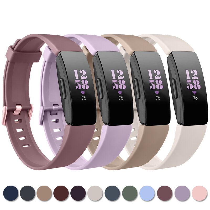 Zachte Tpu Horlogeband Voor Fitbit Inspireren 1/Inspireren 2/Inspireren Hr Band Armband Polsband Voor Fitbit Inspireren Ace 2 Correa Horlogeband