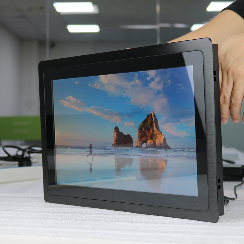 Moniteurs LCD industriels robustes, 15.6 pouces, résolution GS156FHA-TO31, 1920x1080, avec écran tactile
