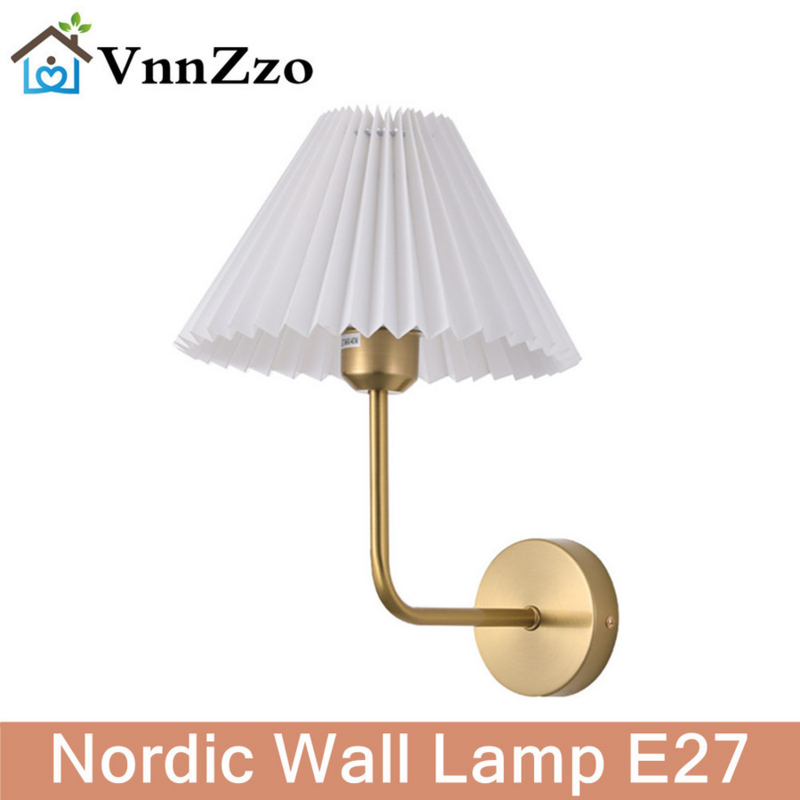 Nordic Wall Lamp E27 85-265V Retro Vintage Indoor Lighting Bedroom Liveing Room For Home Wall Light Fixture