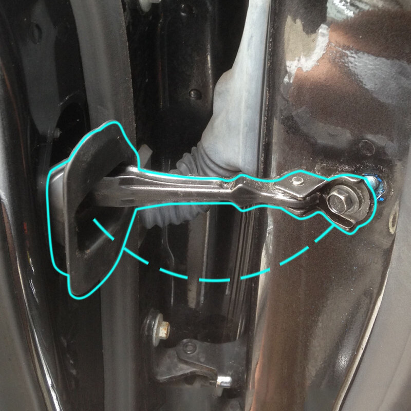 4Pcs Car Door Check Strap Check Assy Limiter Repair Kit For Hyundai Tucson Accent For Kia Rio Sportage Cerato