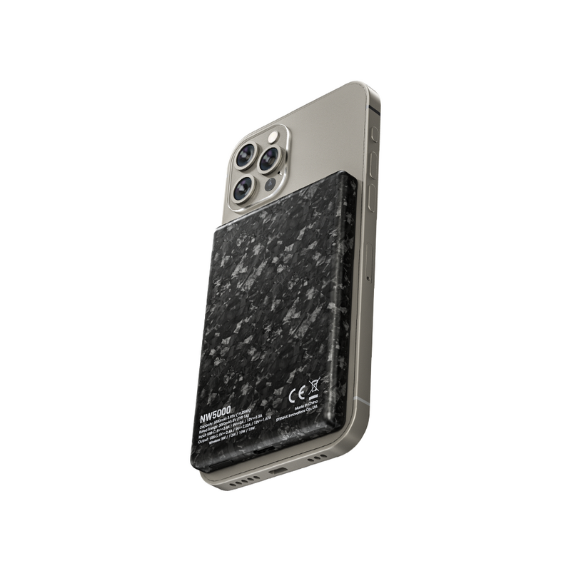 Магнитный беспроводной мобильный внешний аккумулятор NITECORE NW5000 портативный внешний аккумулятор 5000 мАч углеродное волокно QC3.0 QC2.0 20 Вт Быстрая зарядка