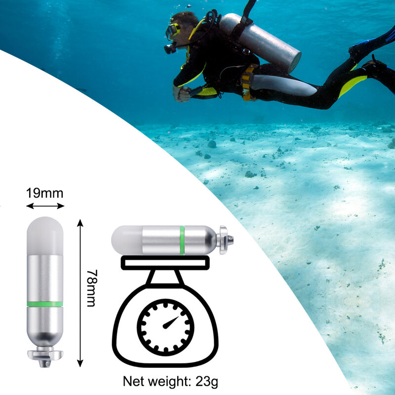 APLOS D01 Security Diving Strobe Light Underwater Beacon Lantern Scuba Safety Signal Torch Signal Light for Dive/Night Outdoor