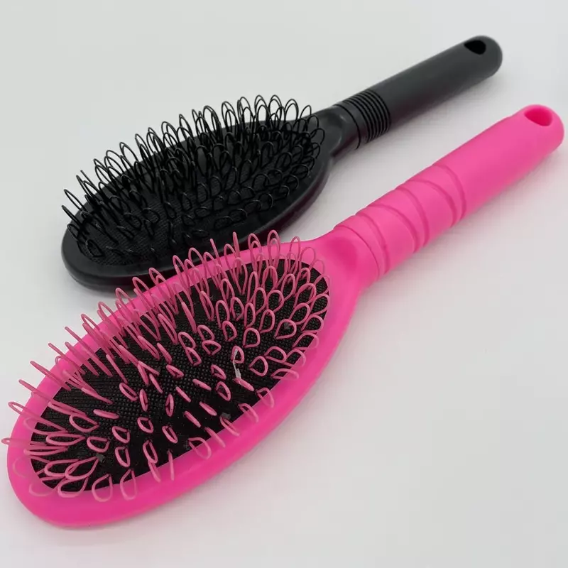 1 pc Black Pink Loop Brush Hair Extension Brush tangle free hair brush