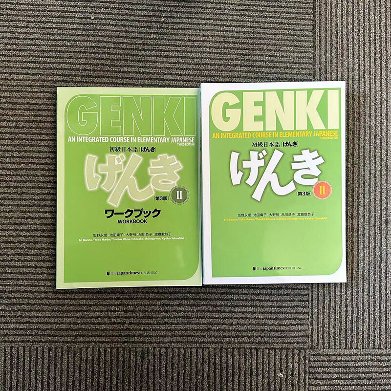 Genki 3rd Edition learn japanese Textbook workbook answer An Integrated Course In Elementary Japanese and english Learning Book
