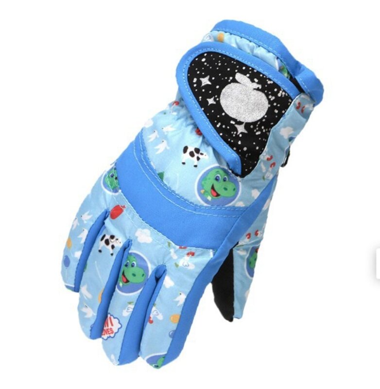 Dziecięce rękawiczki narciarskie Y1UB Zimowe ciepłe rękawiczki Wiatroszczelne rękawice snowboardowe Chłopcy Dziewczęta