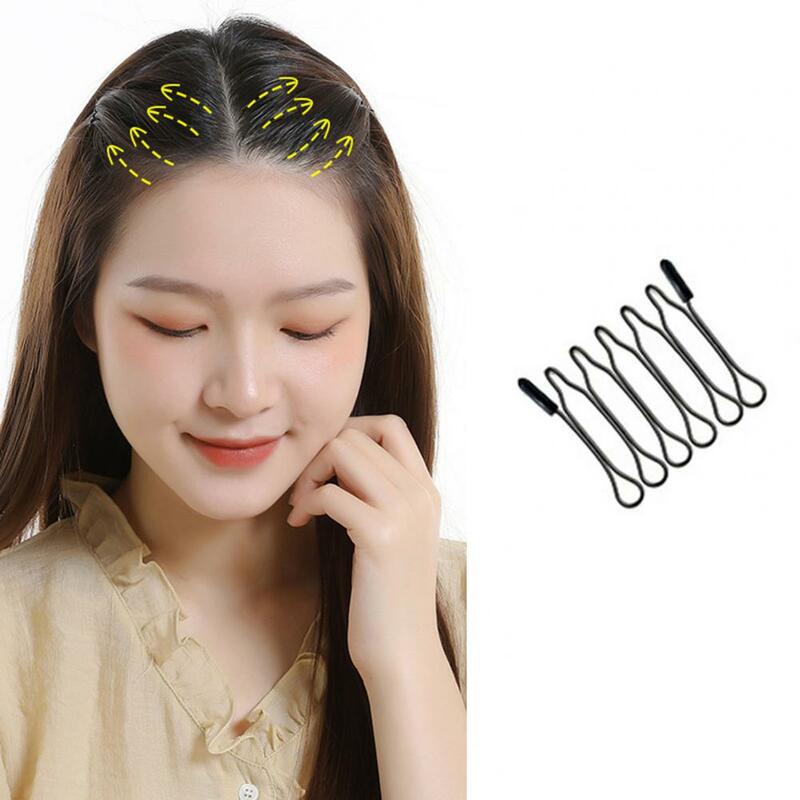 Women Bangs Headband Invisible Headband Flexible Solid Color Anti-slip Short Hair Organization Hair Hoop Hair Styling Tool