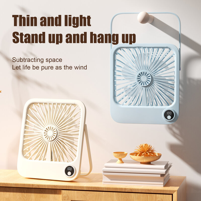 2024 Hete Verkoop Nieuwe Xiaomi Lichtgewicht Usb Desktop Ventilator Draagbare Opvouwbare Aromatherapie Ventilator Slaapzaal Stille Muur Gemonteerde Kleine Ventilator