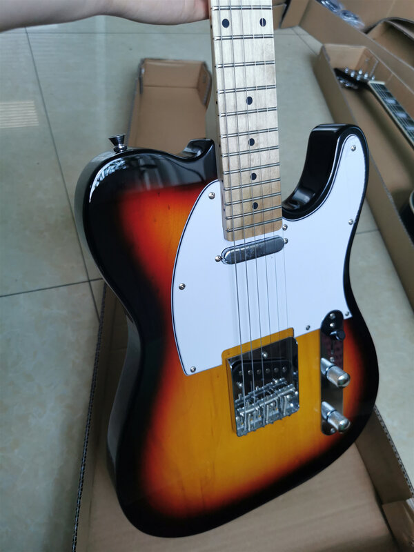 サンバースト-奇妙な電気ギター,頑丈な楽器,フルサイズ,39インチ