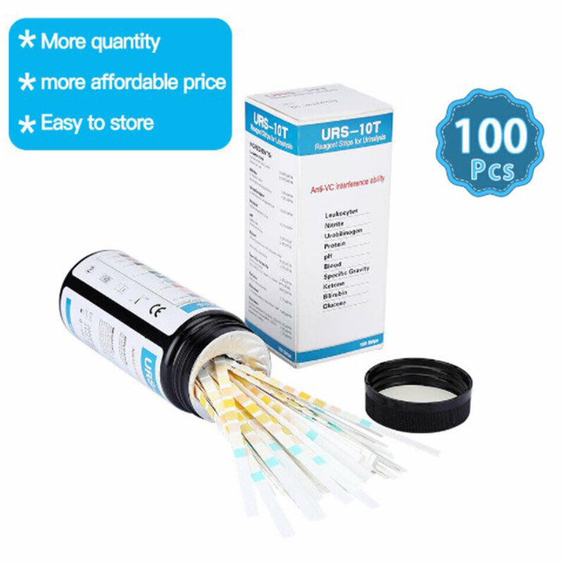 URS-10T Urine Test Strips Strips Test 100 Strips Reagent Urinalysis Strips URS-10T Urine Test Strips Urobilinogen