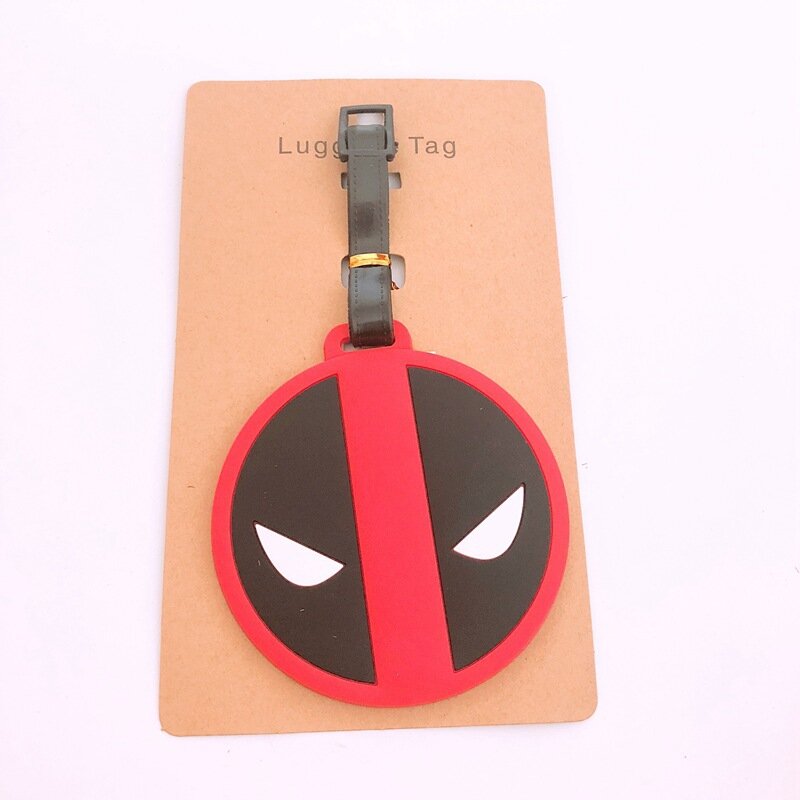 Cartoon The Avengers Spiderman Travel Accessories Luggage Tag Suitcase Fashion Silicon Portable Travel Label  ID Addres Holder
