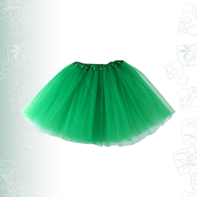 Green Party Skirt Party Dress Up Accessory Aldult Mesh Skirt Patricks Day Tutu Adults Child