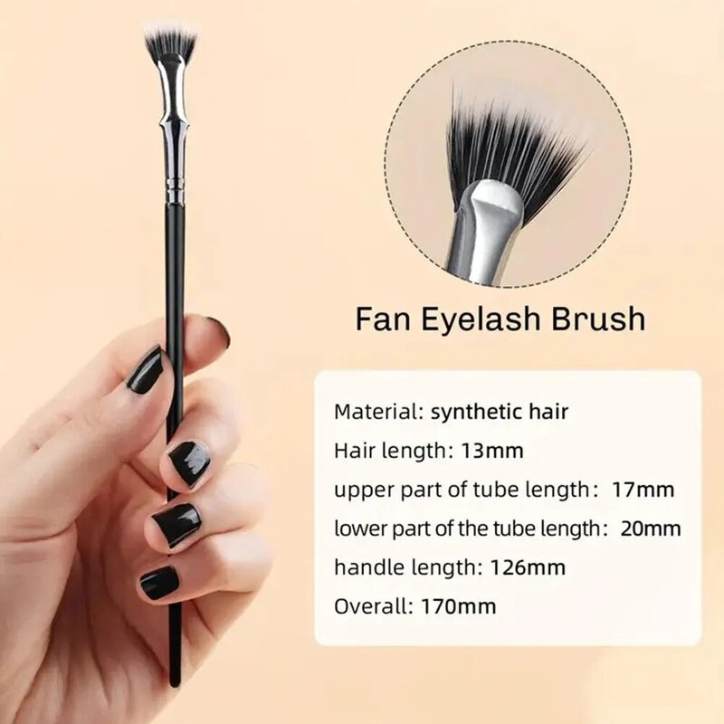Mascara Fan Brushes Lash Fan Brush Folded Angled Eyebrow Facial Fan Brush For Makeup Natural Lifted Effects Enhance Lower L N6K1