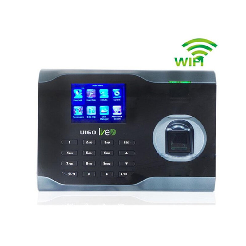 U160 TCP/IP WIFI встроенный регистратор времени, сканер отпечатков пальцев с бесплатным программным обеспечением, система учета времени, считыватель времени