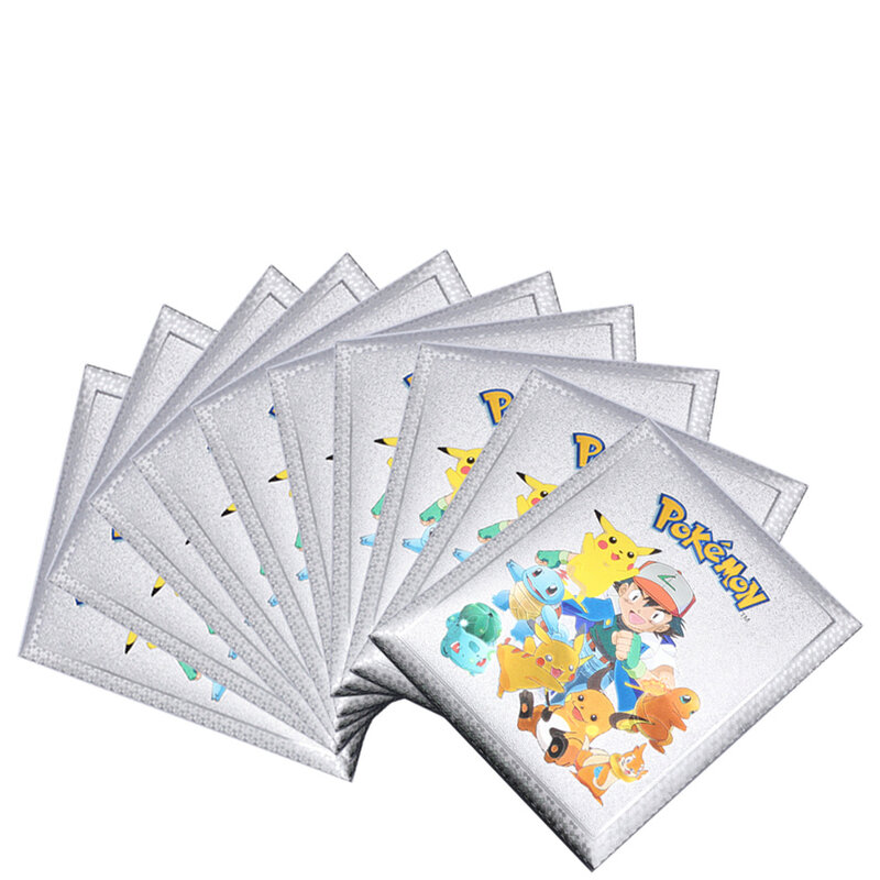 54 teile/satz Pokemon Karten Metall Gold Vmax GX Energie Karte Charizard Pikachu Seltene Sammlung Schlacht Trainer Karte Kind Spielzeug Geschenk