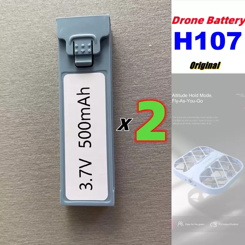 Batteria JHD JJRC JH107 per batteria originale H107 500mAh per batteria JJRC H107 Drone sostituzione batteria JJRC H107
