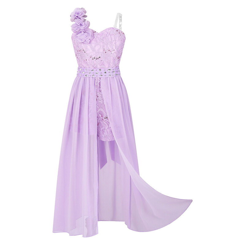 Цветочное платье для девочек, детское кружевное шифоновое платье-комбинезон, свадебное платье, детское платье на день рождения, летние платья принцессы для девочек