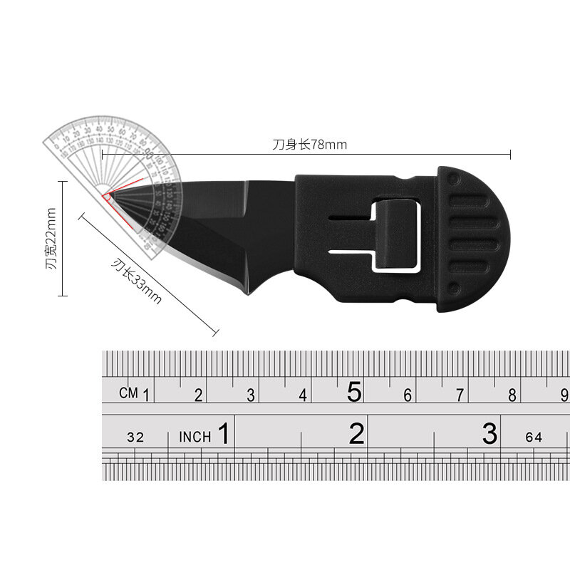 Mini coltello EDC in acciaio inossidabile coltello dritto da esterno tasca coltello da frutta affilato strumenti