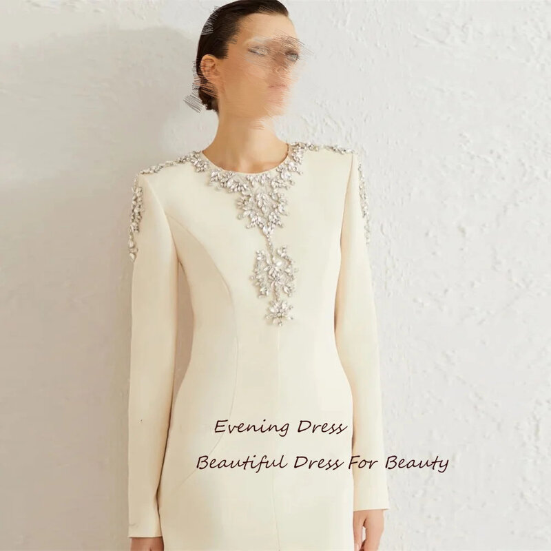 Luksusowa suknia wieczorowa długa suknie z rękawami z wyśmienitymi formalna okazja sukienkami 2024 nowe suknia wieczorowa فساتين طويلة