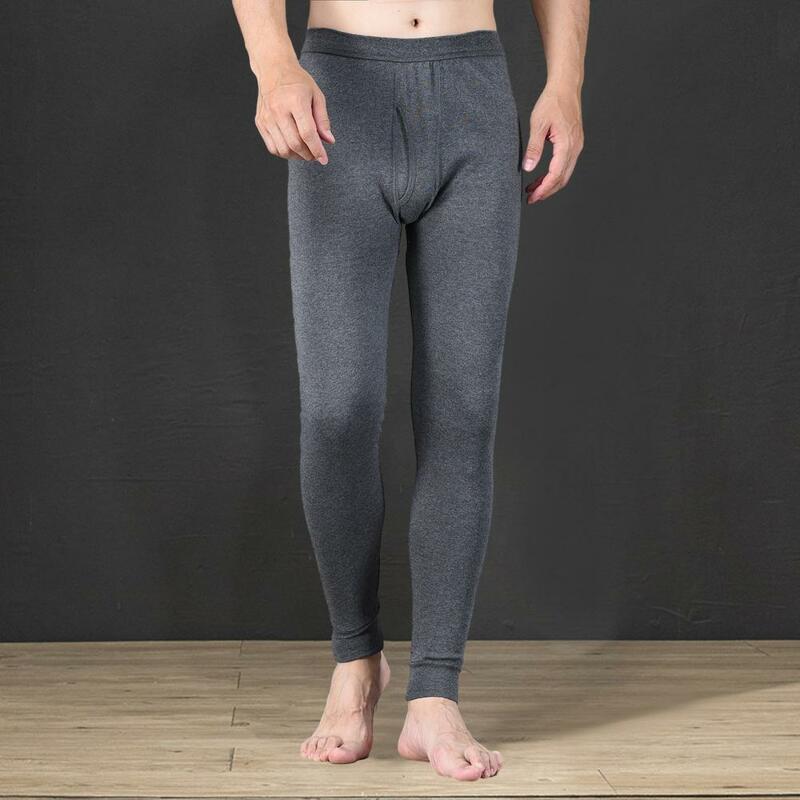 Lightweight Thermal Underwear Men's Winter Long Johns High Waist Thick Warm Underwear Trousers with Great Elasticity for Weather