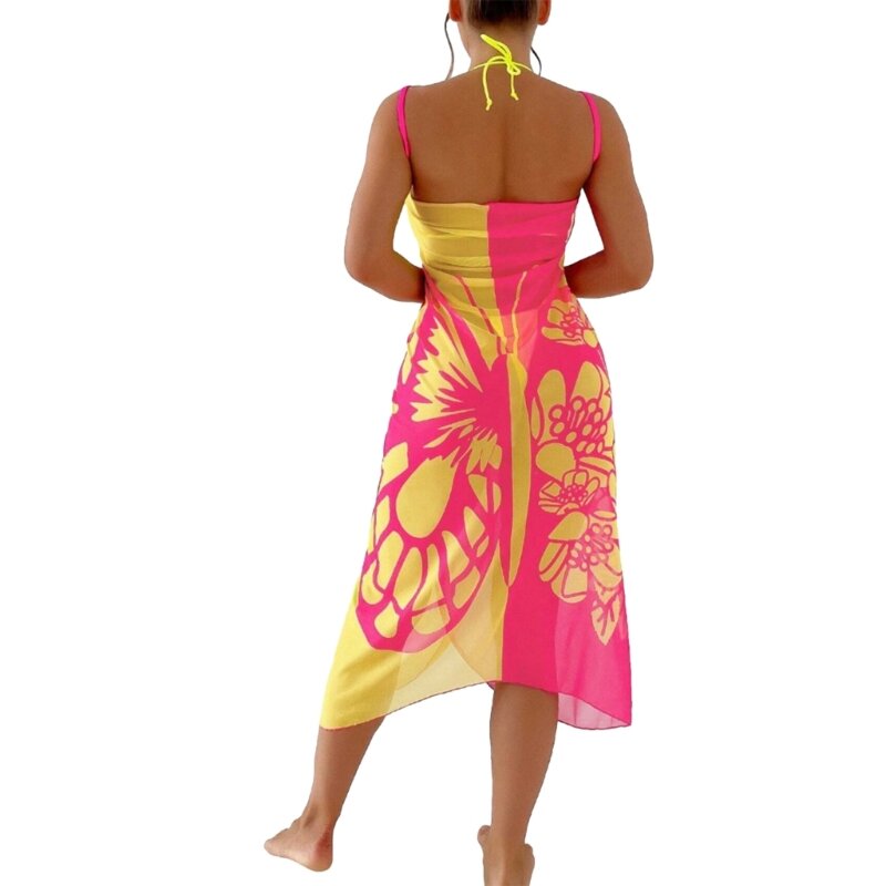 Women Beach Cover Up Long Sarongs Swimsuit Cover Up Pareos Coverups Swimwear