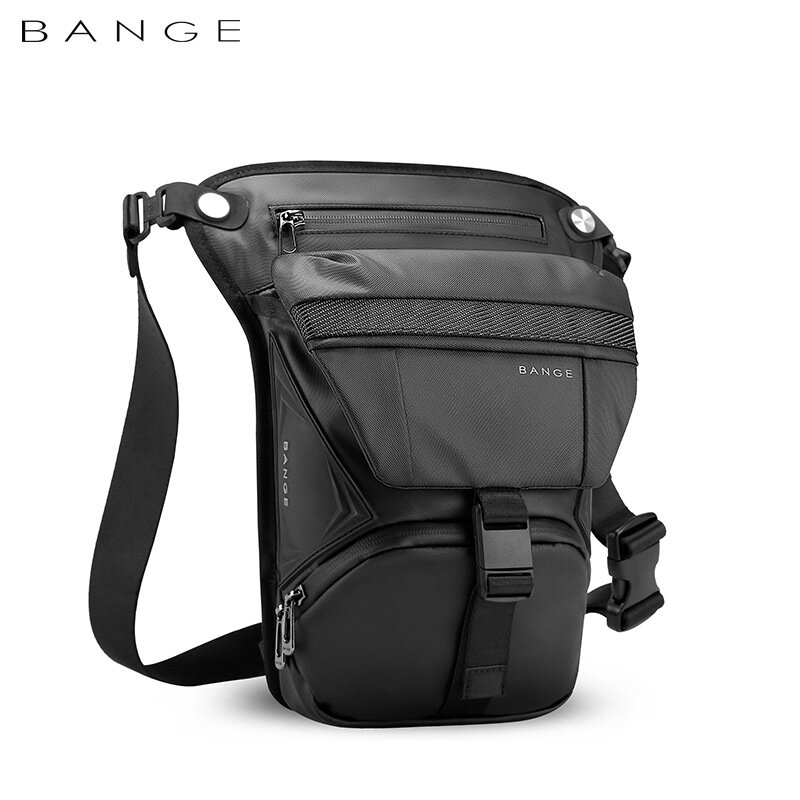 BANGE Motorcycle Riding waist bag Multifunctional crossbody bag Men's tactical outdoor leg bag Shoulder bag
