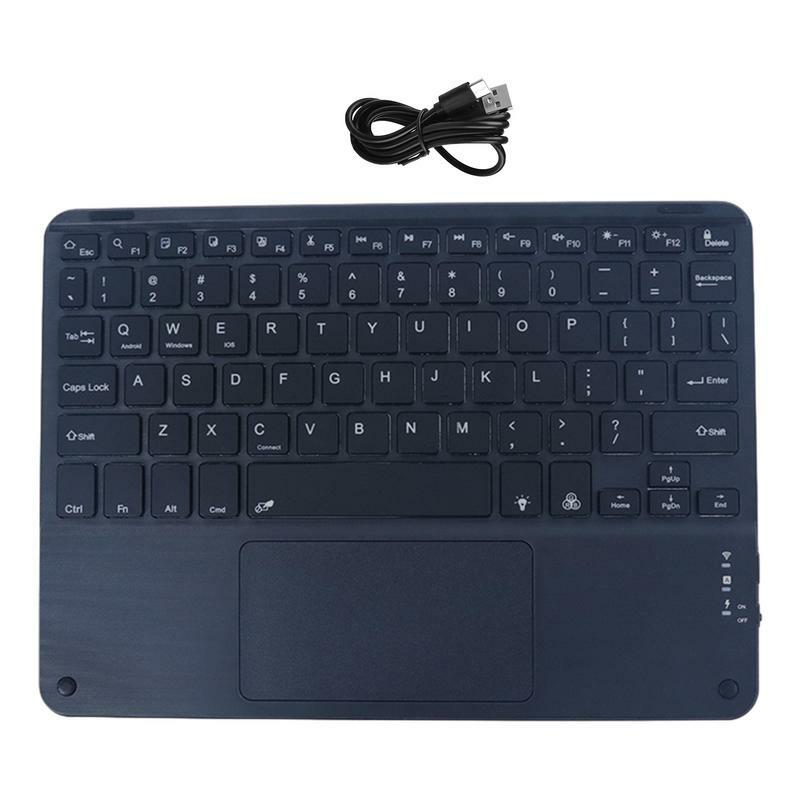 Bezprzewodowa klawiatura podświetlana klawiatura tabletu do domu bezprzewodowa klawiatura z ekranem dotykowym Tablet komputer klawiatura do pracy w domu