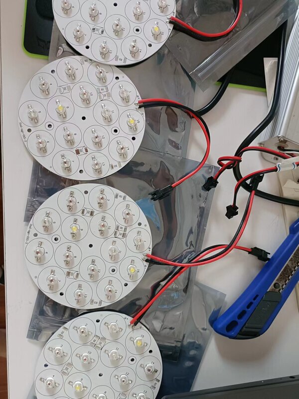 아폴로 성장 조명용 LED 보드 클러스터 교체, K3 성장 조명 부품, 성장 조명 액세서리 패널, 8cm, 30W