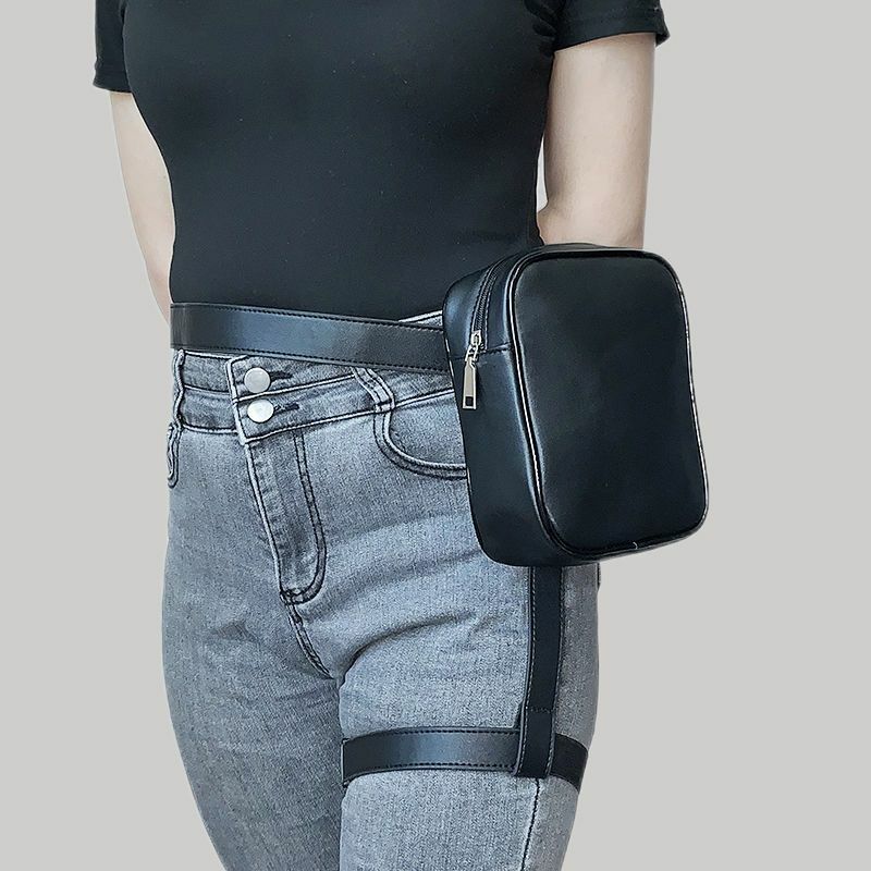 Модный стильный женский ремень на талию, кожаная крутая сумка для девушек, забавная сумка для активного отдыха, походов, планшетов