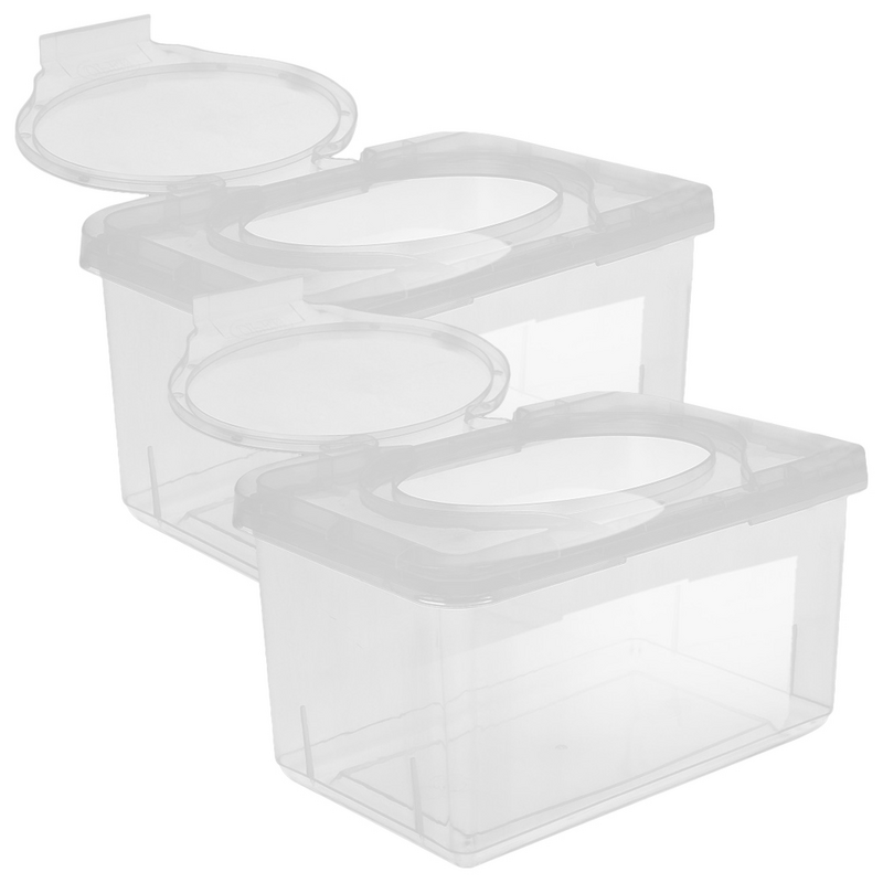 1/2pcs Baby Wet Wet Wipes For Adults Dispenser Portable Dustproof Tissue Storage Box With Lid For Car