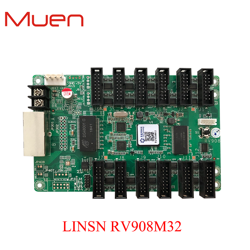 Linsn RV908m32, приемник, карта памяти, дисплей, бесплатная доставка, система управления экраном RV908 RV908M RV908H