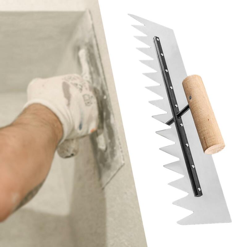Штукатурный Мастерок с зубцами, наполнитель для стен, скребки, инструменты для краски стен, инструмент для краски