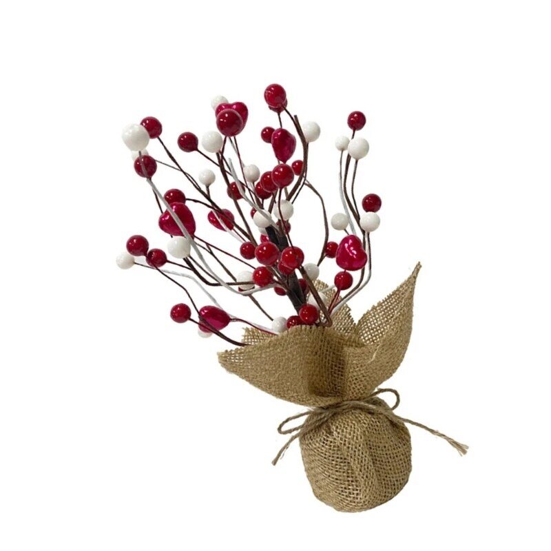 Y1UB Hermoso árbol rama corazón artificial para decoraciones del hogar fiesta boda