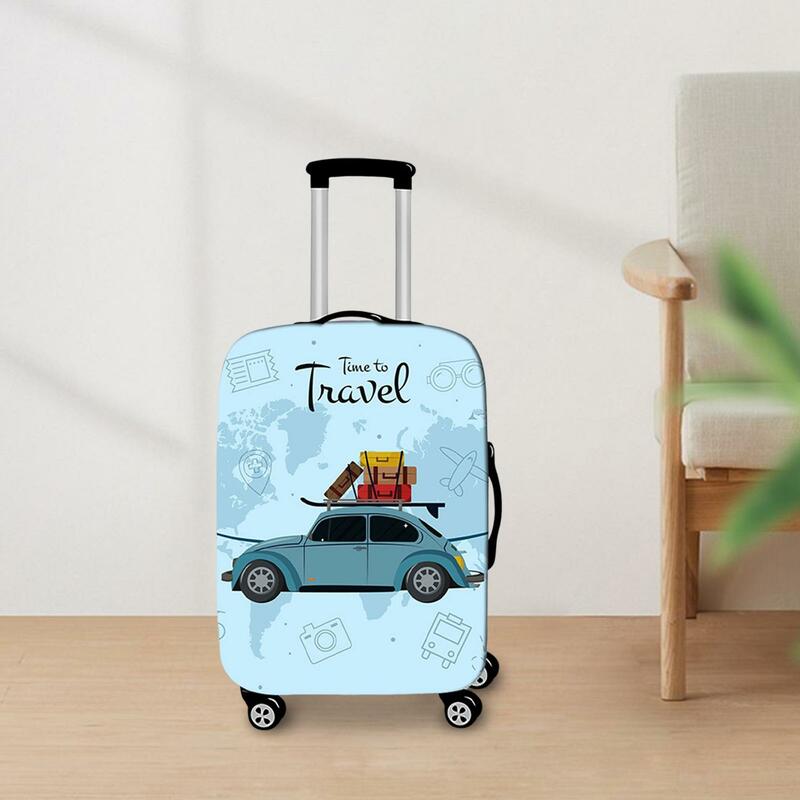 Elastyczna walizka bagażowa pokrowiec zmywalny ochraniacz na pokrowiec na walizkę na wakacje