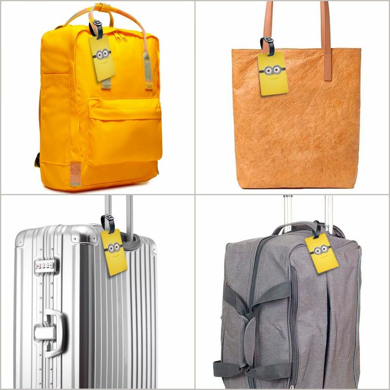 Индивидуальная бирка для багажа с изображением миньонов, сумка для путешествий, чехол для чемодана с личной идентификацией