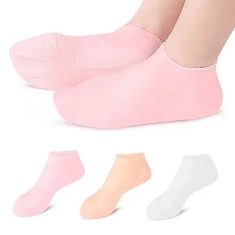 Silicone Spa Socks para Foot Care, Hidratante Gel Socks, Esfoliante e Prevenindo a Secura, Pele morta rachada, Remover Protetor, Ferramentas