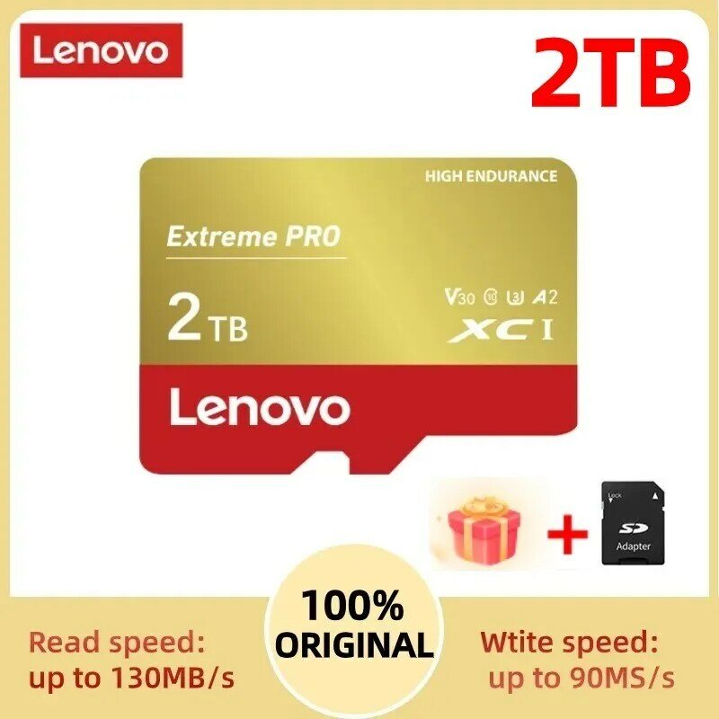 Lenovo 2tb Mini Micro Tf Sd Card 1TB Memory Sd Cards A1 Sd Card Waterproof Memory Card 512GB High Speed TF Card Free Shipping