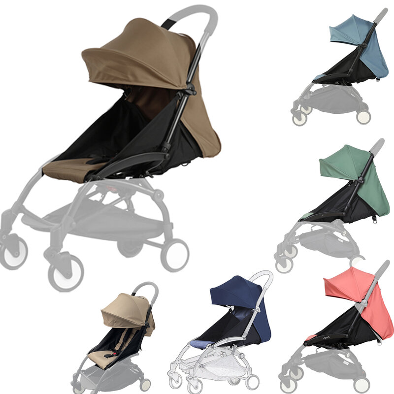 Canopy Cover ajustável para Stroller, Almofada do assento, Sombrinha, Colchão, Yoya, Baby Yoyo, Pram Acessórios, 175 °, 3pcs por conjunto