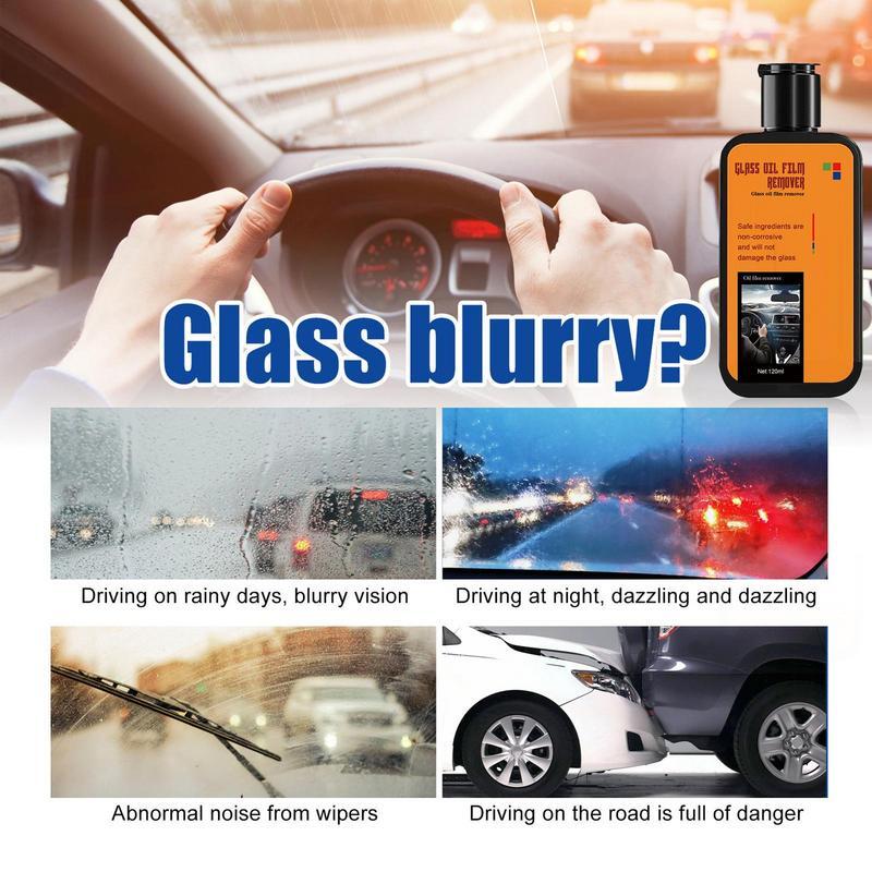 Glass Oil Film Remover 120ml Glass Oil Film Remover Car Window And Windshield Cleaning Stain And Oil Film Remover  auto tools
