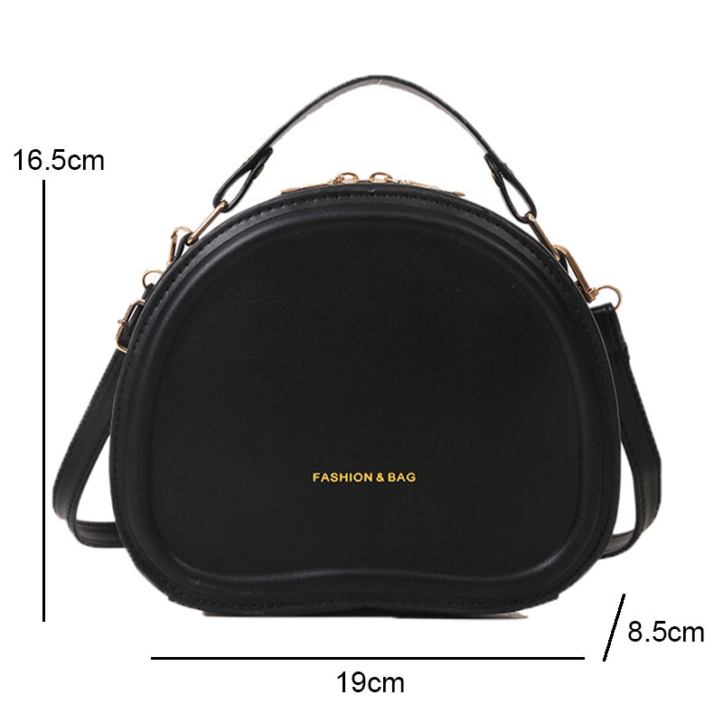 2023 Solid PU Leather Shoulder Bag Fashion Designer Handbags Top Handle Bags for Women Casual Crossbody Bags