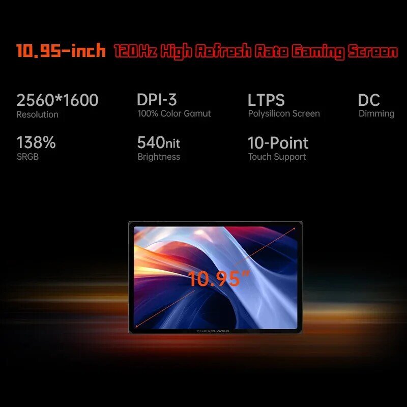 OneXPlayer-Tableta portátil X1 Intel Core Ultra 7, 155H, 3 en 1, 10,95 ", 120Hz, AI Datatype, CPU, Win 11