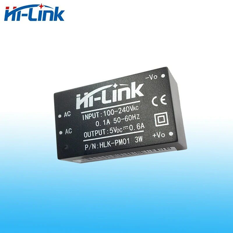 Hi-Link darmowa wysyłka 10 sztuk/partia gorąca sprzedaż 3W 5V 0.6A zasilacz prądu stałego HLK-PM01 izolowanego modułu inteligentnego domu o wysokiej wydajności