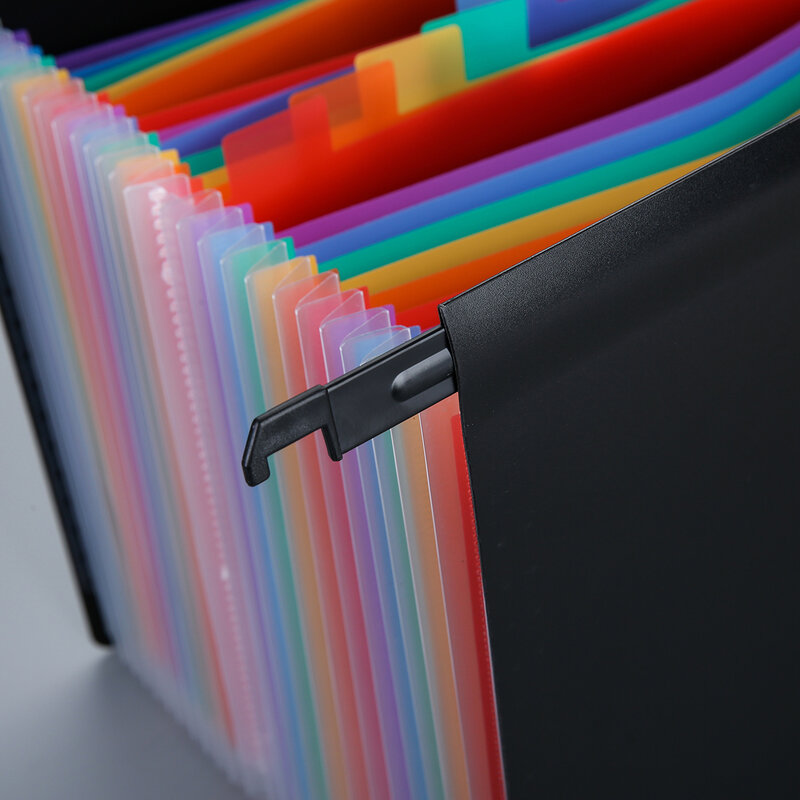 Folder organ gantung A4 dengan folder file kapasitas besar multi lapisan plastik memperluas folder dengan folder dompet 13/25 pembagi