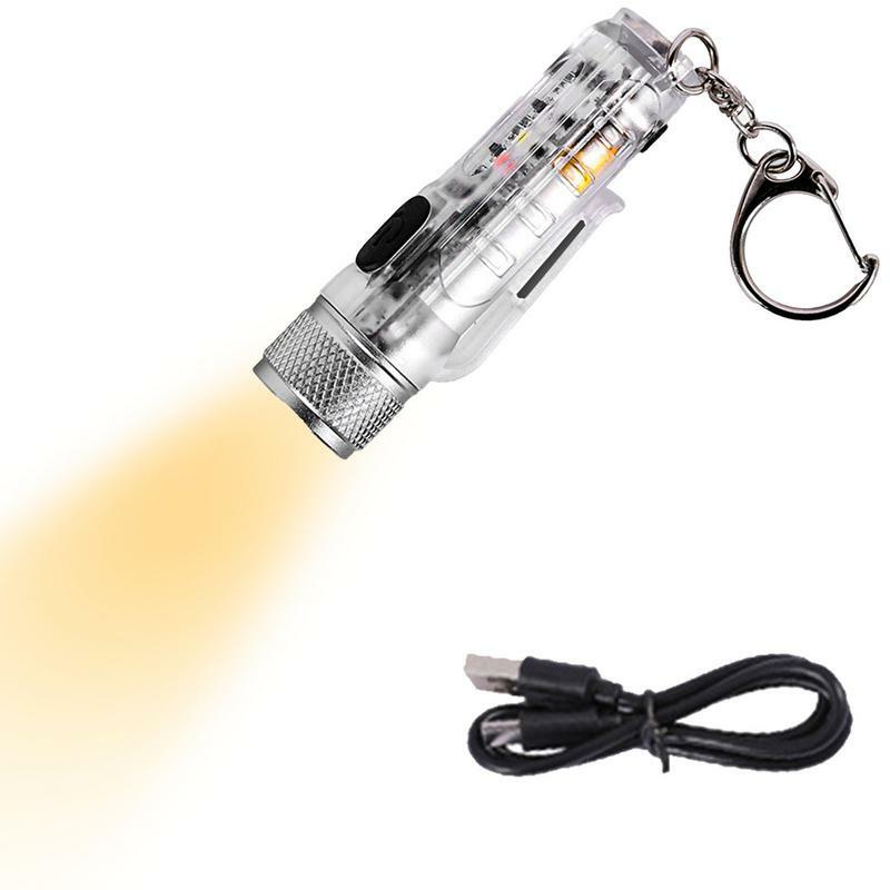 Mini LED Taschenlampen hohe Lumen winzige Taschenlampen helle lange Lebensdauer wasserdichte Schlüssel ring Licht für Hund zu Fuß schlafen