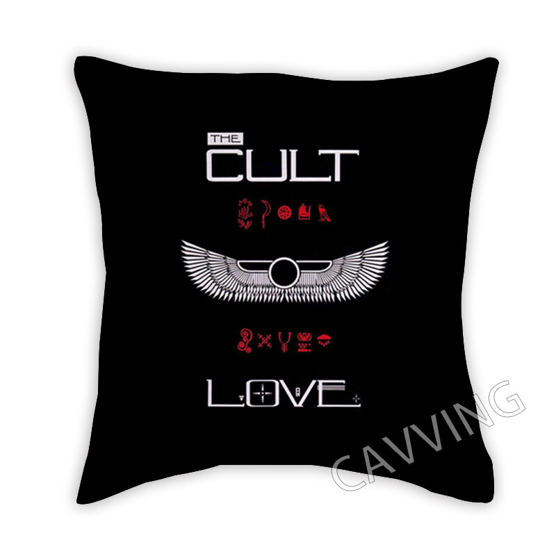 The Cult Rock 3D Print Polyester Decorative Pillowcases Throw Pillow Cover Square Zipper Cases Fans Gifts Home Decor