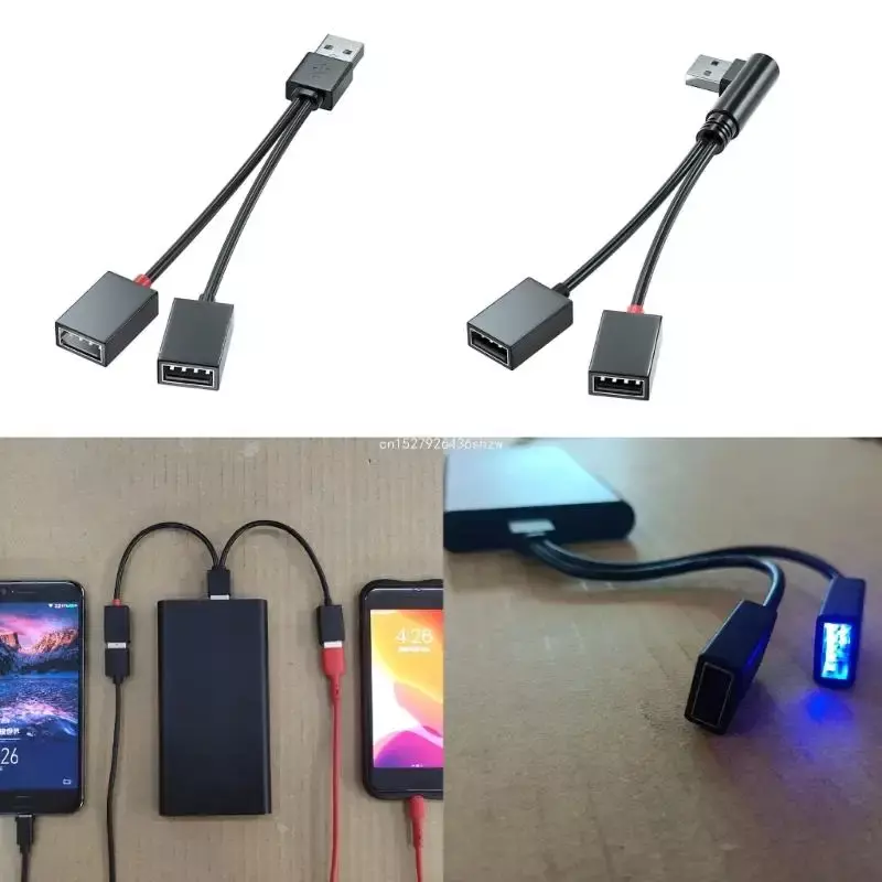 USB-Splitter-Kabel adapter für Auto, Schule, Büro Daten übertragung Drops hip
